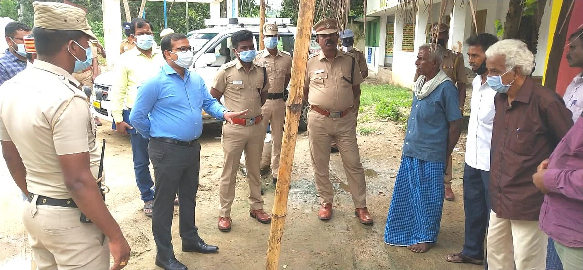 கிராம மக்களிடம் அறிவுறுத்திய மாவட்ட ஆட்சியர்
