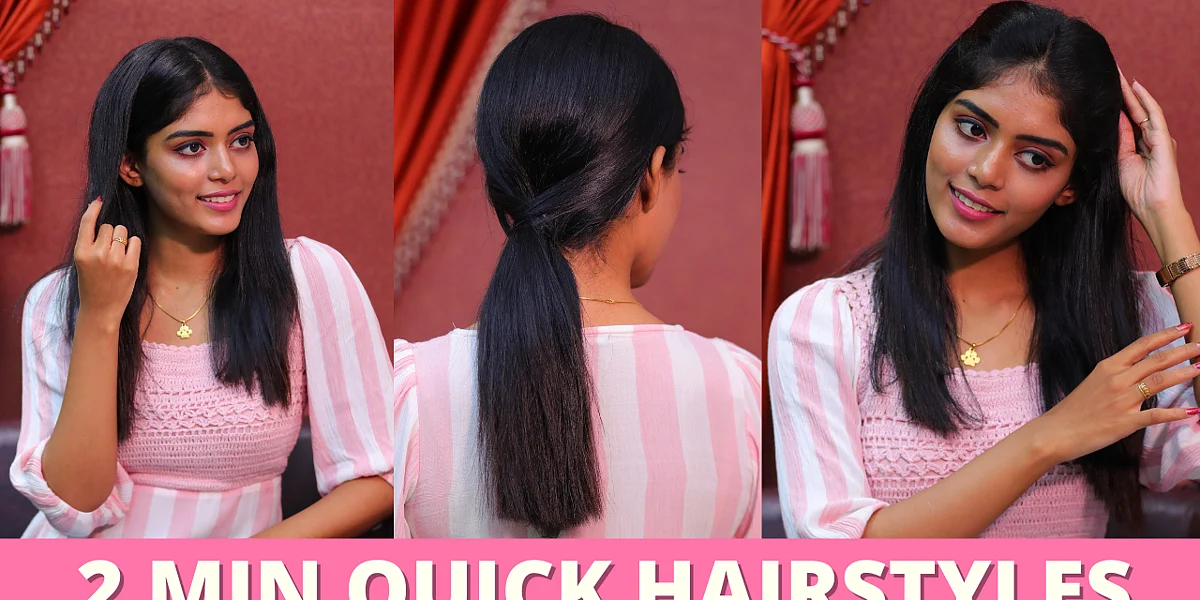 Easy Hairstyles For College & Office Going Girls