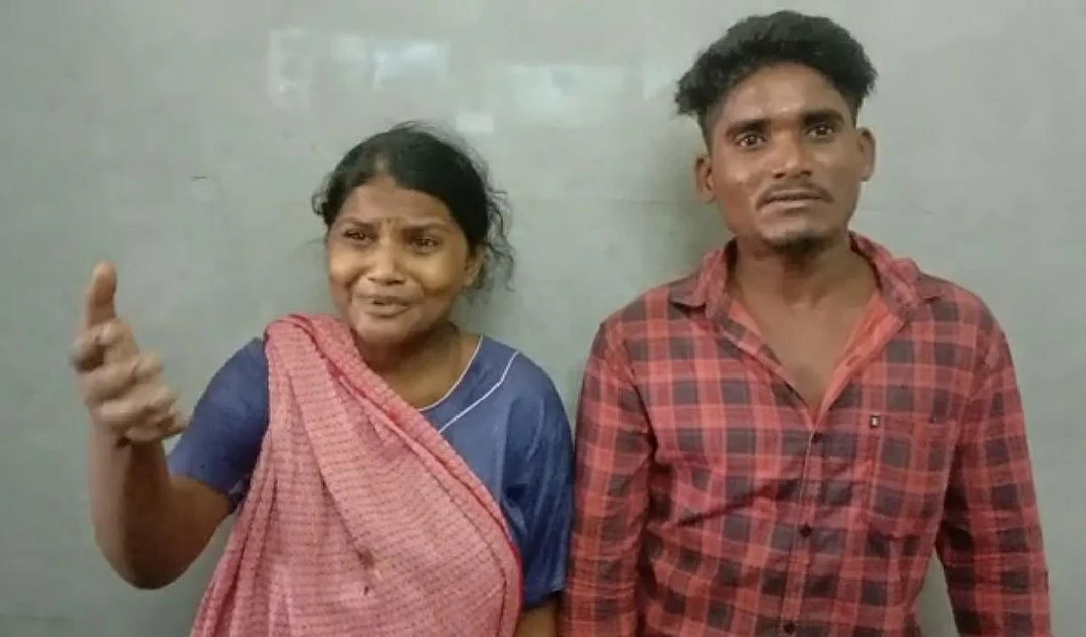 கடத்தப்பட்ட குழந்தையின் பெற்றோர் ராஜலெட்சுமி-குணசேகரன்