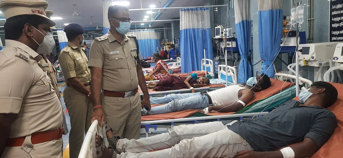 ரவுடி துரைமுருகனால் தாக்கப்பட்ட போலீஸார்