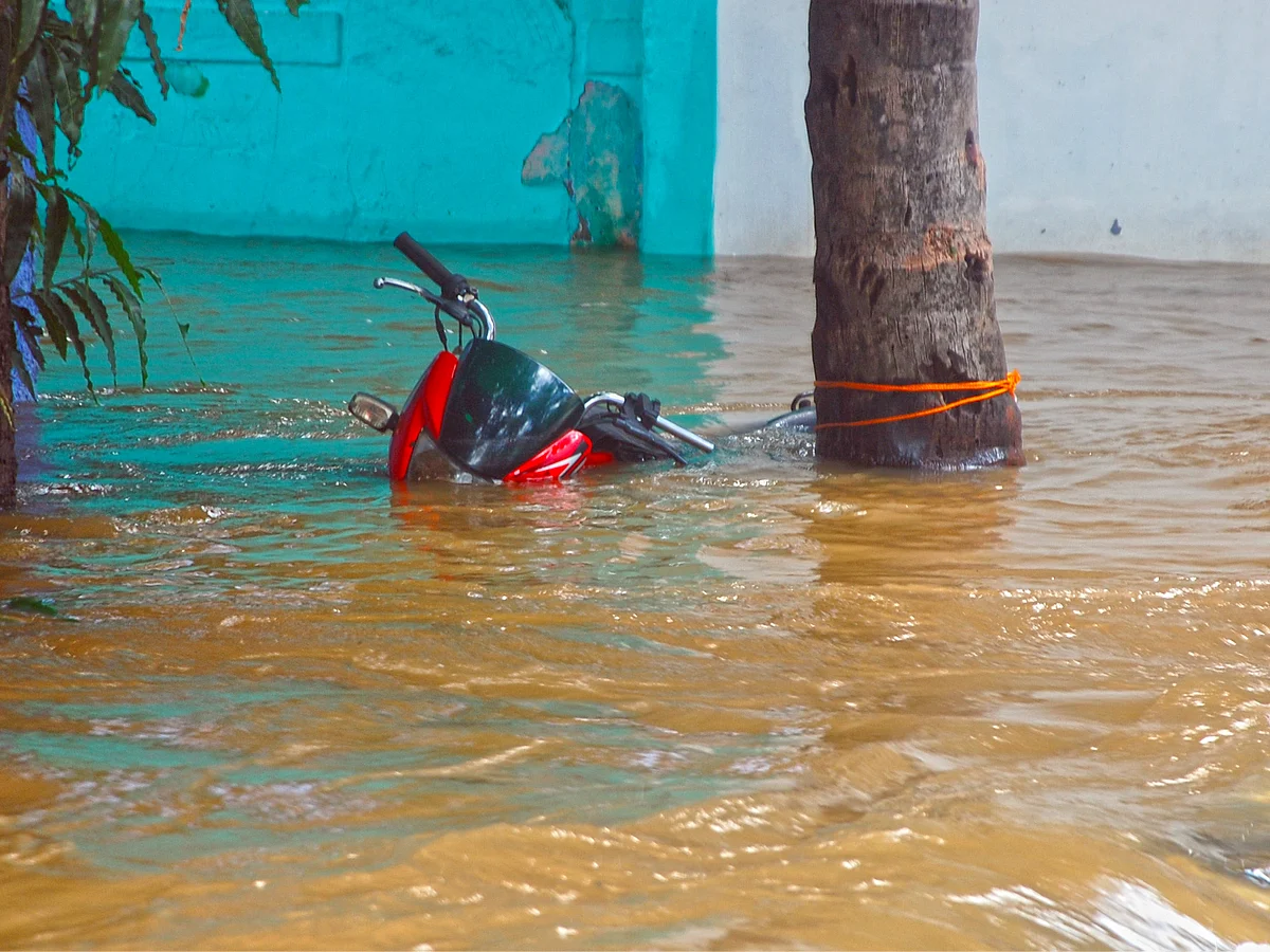 வெள்ளக்காடாய் கன்னியாகுமரி
