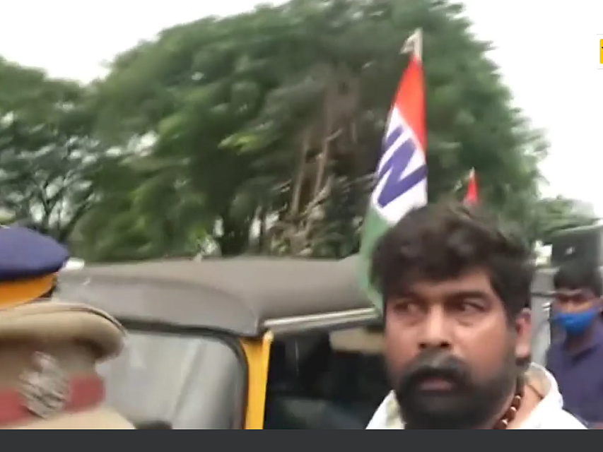 காங்கிரஸ் போராட்டம்; உடைக்கப்பட்ட நடிகர் ஜோஜு ஜார்ஜ் கார்; மதுபோதையில் தகராறா... என்ன நடந்தது?