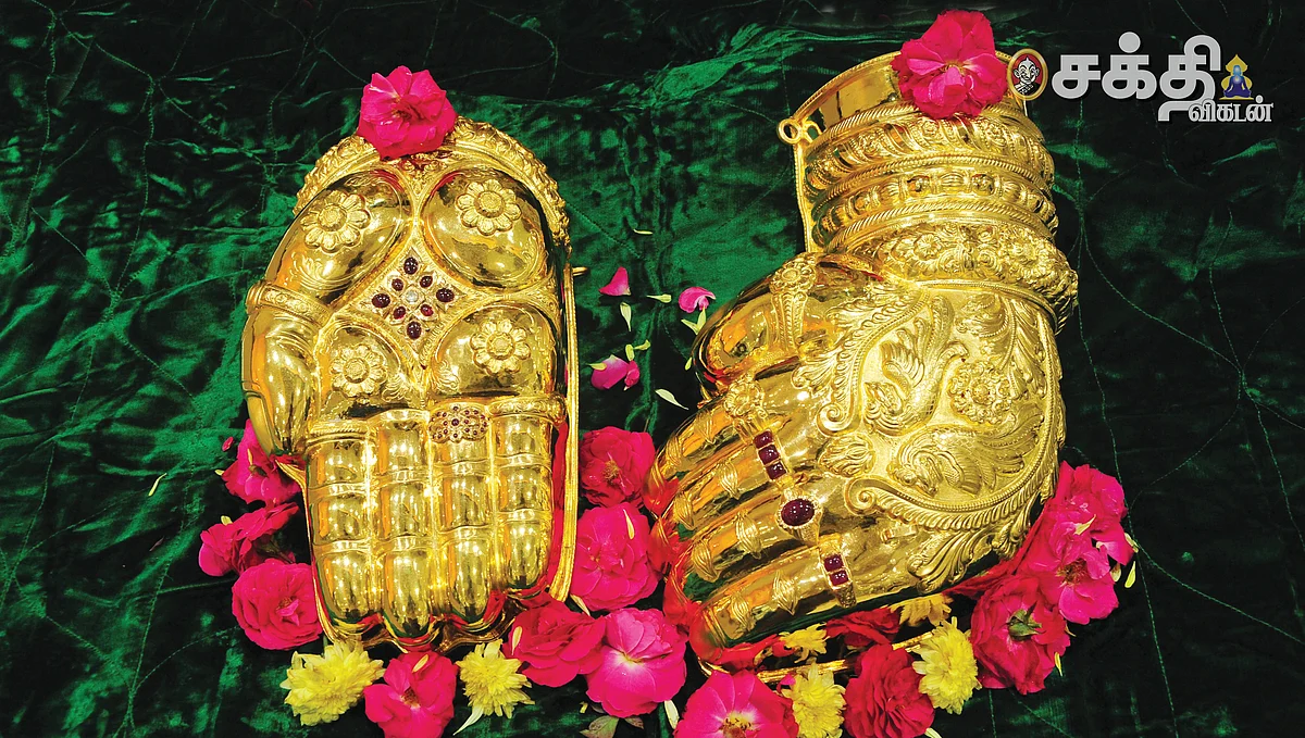 `தங்கக் கரங்களைத்
தாங்கிய தருணம்!'
