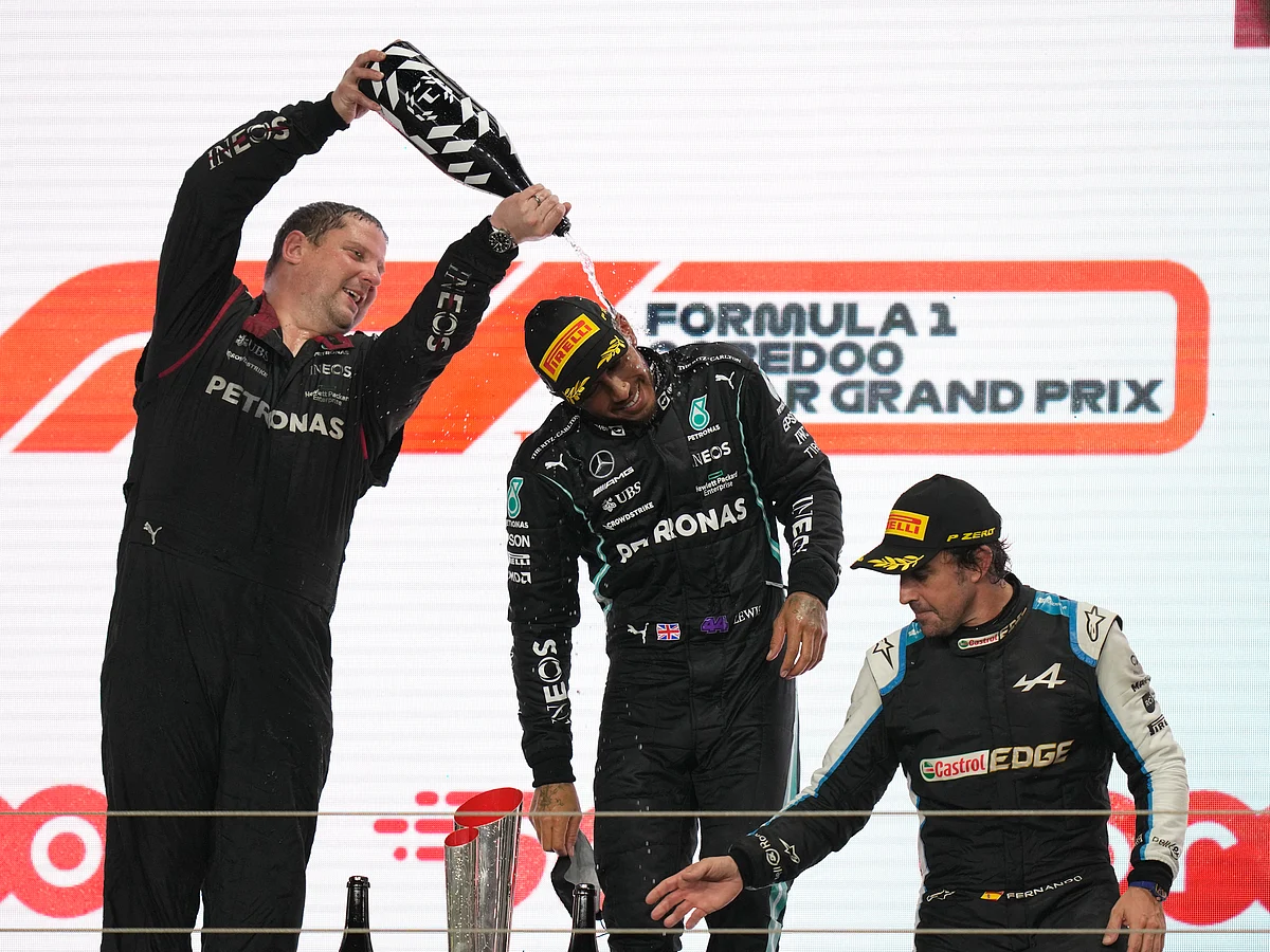Qatar GP podium
