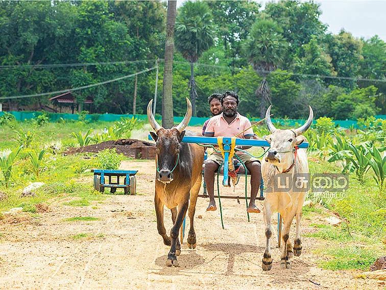 "மனத்திருப்தி, மகிழ்ச்சி விவசாயத்துலதான் கிடைக்குது!" நெகிழும் நடிகர் கருணாஸ்!