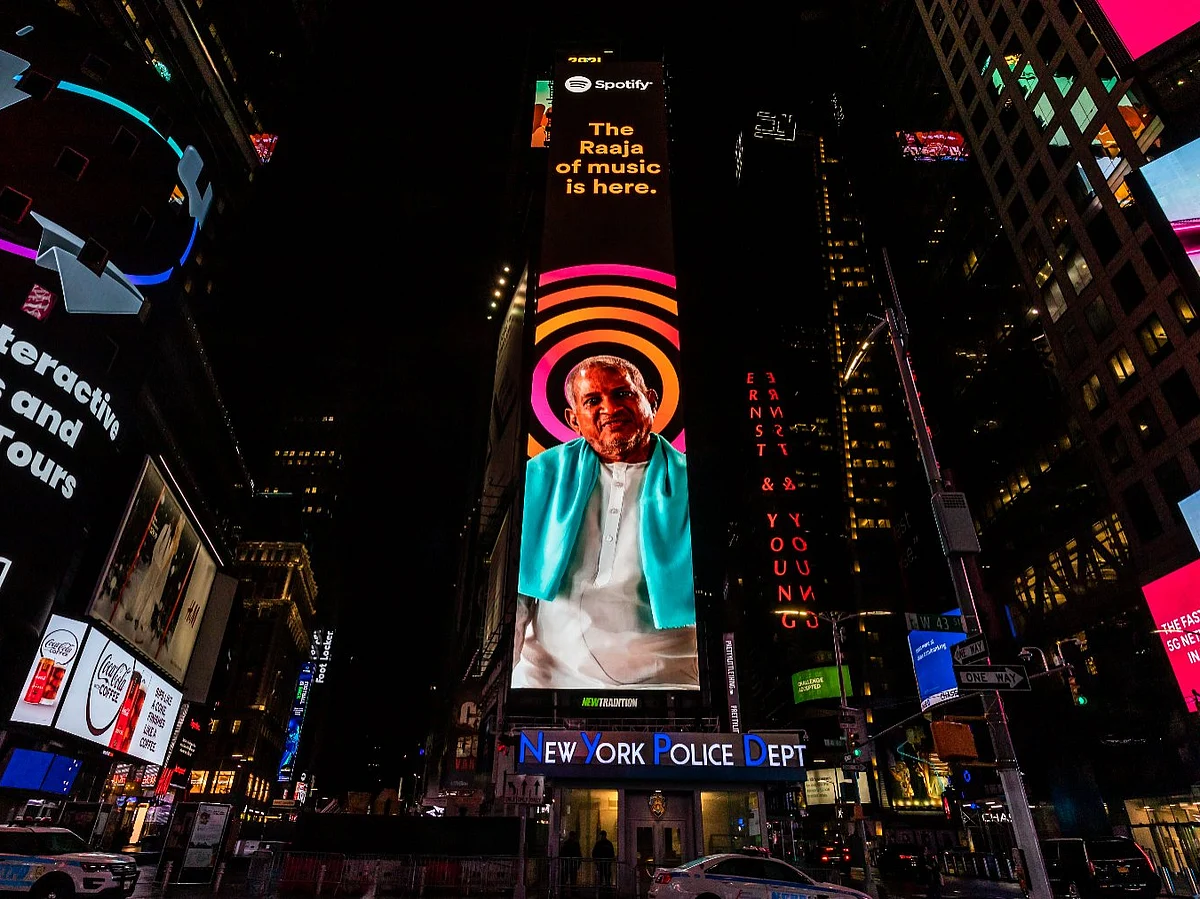Times Square -ல் வந்த இளையராஜா புகைப்படம்; `க்ளிக்' செய்த அனுபவம் பகிரும் சிவஞானவதி!