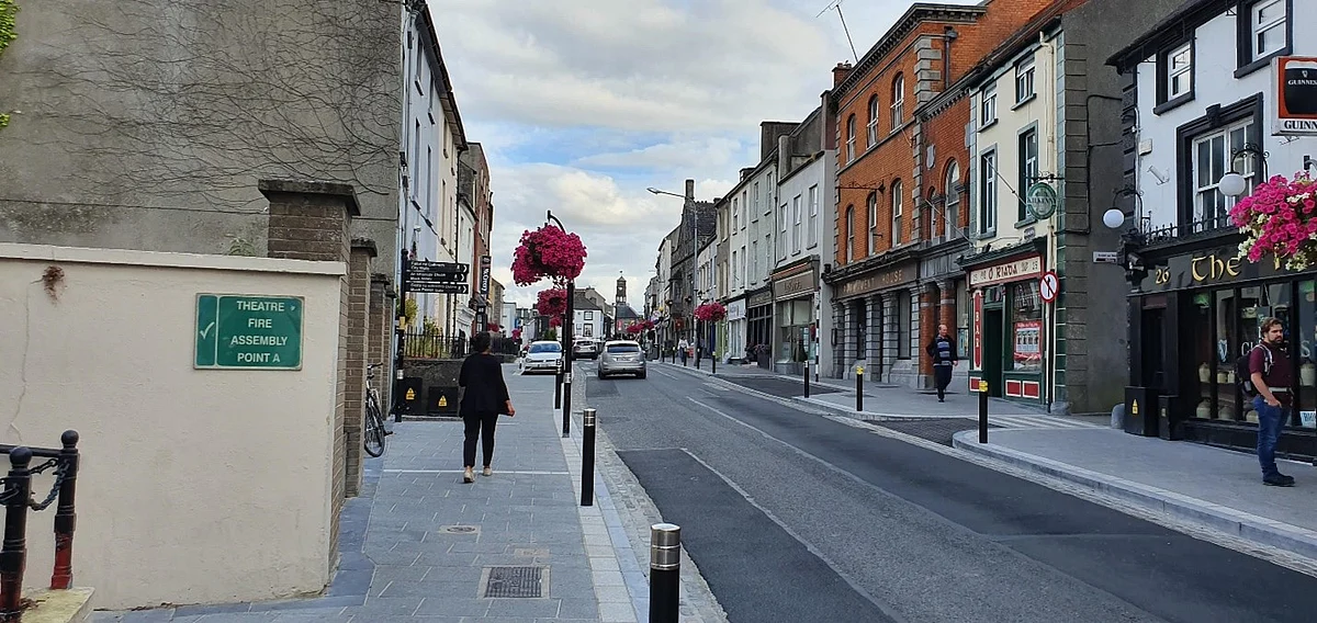 Quiet road in Dublin