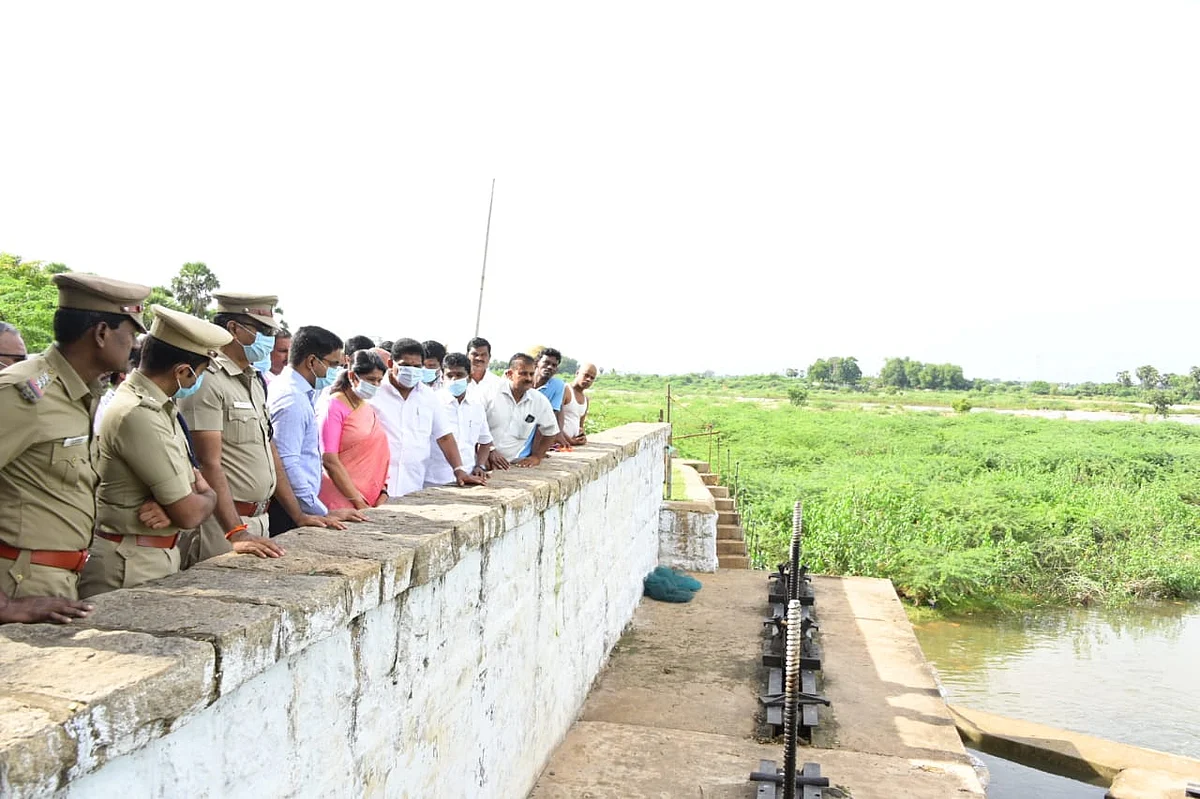 மருதூர் அணை ஆய்வு