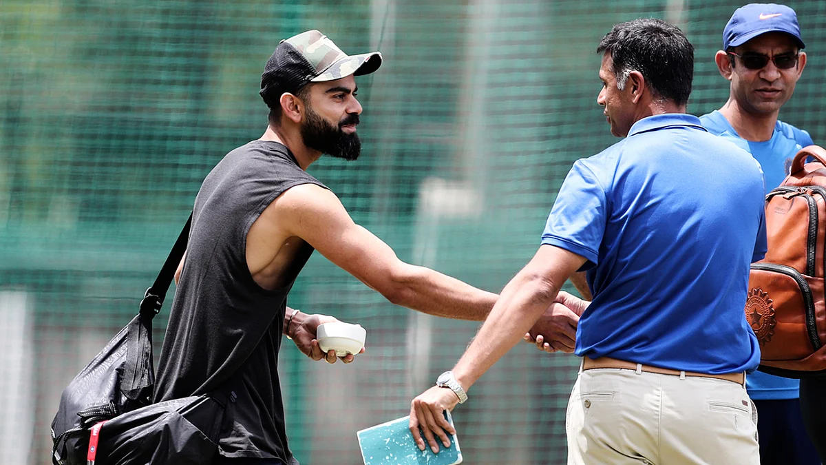 Virat Kohli and Rahul Dravid