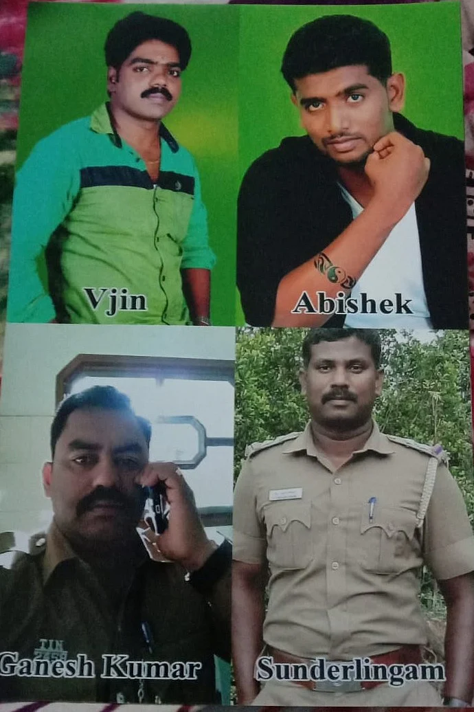 எஸ்.ஐ சுந்தரலிங்கம் மற்றும் வழக்கு பதிவு செய்யப்பட்டவர்கள்