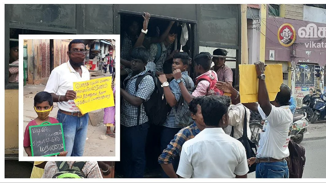 விழிப்பு உணர்வு பிரசாரத்தில் சிறுவன்