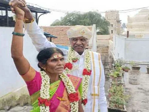 65 வயதில் காதலியைக் கரம்பிடித்த சிக்கண்ணா; 35 வருடங்களுக்குப் பிறகு கைகூடிய காதல்!