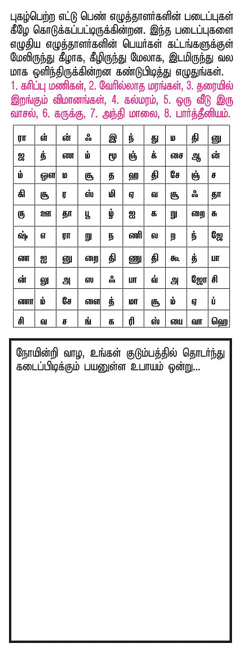 புதிர்ப் போட்டி கொண்டாட்டம் - 27 - பரிசு ரூ.5,000