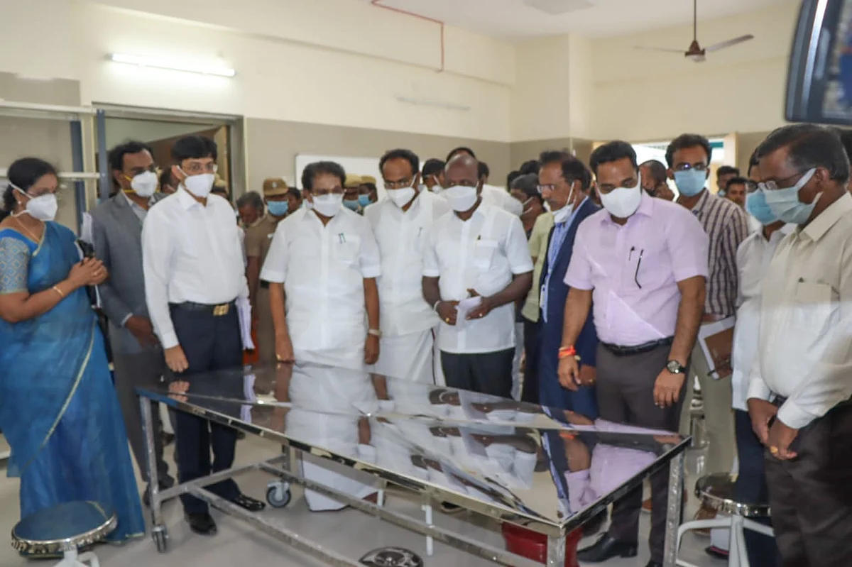 அமைச்சர்கள் ஆய்வு