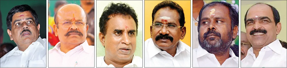 ராதாகிருஷ்ணன், ஜெயராமன், வேலுமணி, செல்லூர் ராஜூ, உதயகுமார், பச்சைமால்