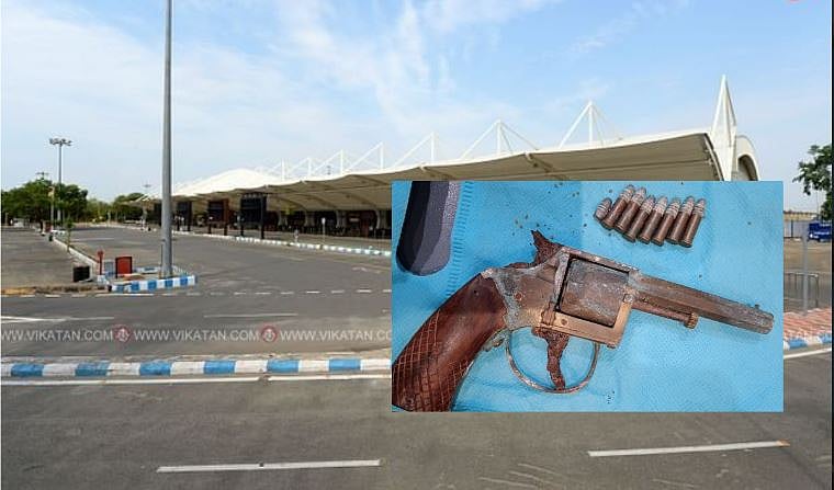 துருப்பிடித்த துப்பாக்கி... 7 தோட்டாக்கள்! - கோவை விமான நிலையத்தை பதற வைத்த கேரள காங்கிரஸ் நிர்வாகி