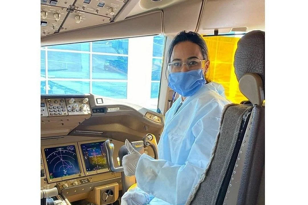 Lakshmi Joshi with PPE Kit