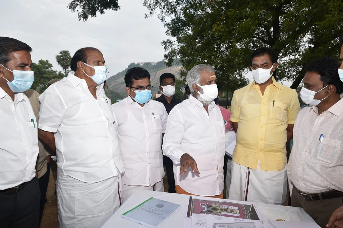 அமைச்சர் சேகர்பாபு ஆய்வு
