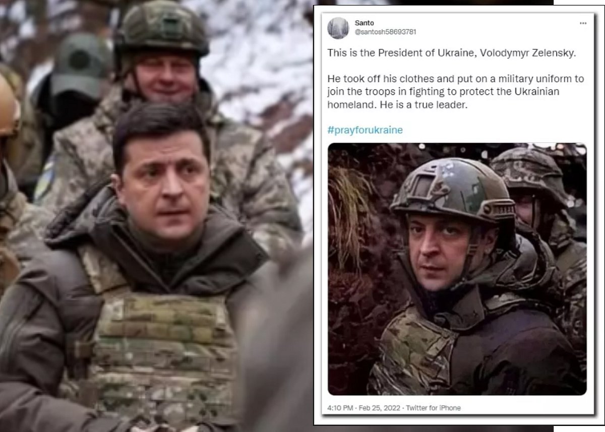 இராணுவ உடையில் உக்ரைன் அதிபர்... வைரலாகி வரும் புகைப்படம் உண்மையா? பின்னணி என்ன? 