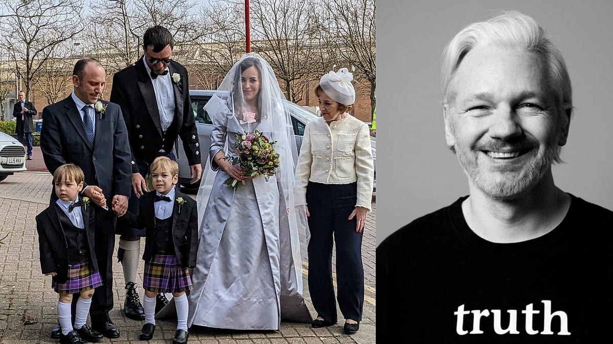 'இது சிறைத் திருமணம் அல்ல, அன்பின் பிரகடனம்'; சிறையில் திருமணம் செய்துகொண்ட  ஜூலியன் அசாஞ்சே