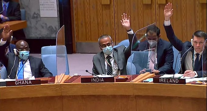 உக்ரைன் விவகாரம்: ஐ.நா-வில் ரஷ்யாவின் தீர்மானம்... ஆதரித்த சீனா; புறக்கணித்த இந்தியா!