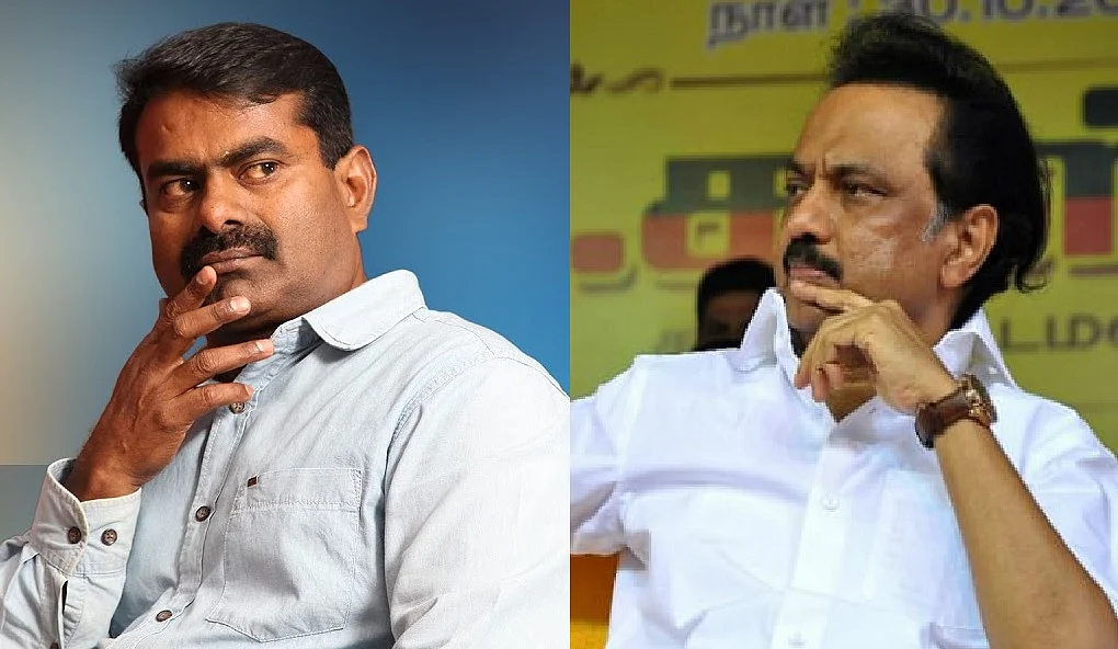 ``திமுக-வை ஒழிக்கணுங்கிற வன்மம் எனக்குள் இருக்கிறது!" - சீறும் சீமான் 3 seeman stalin Tamil News Spot
