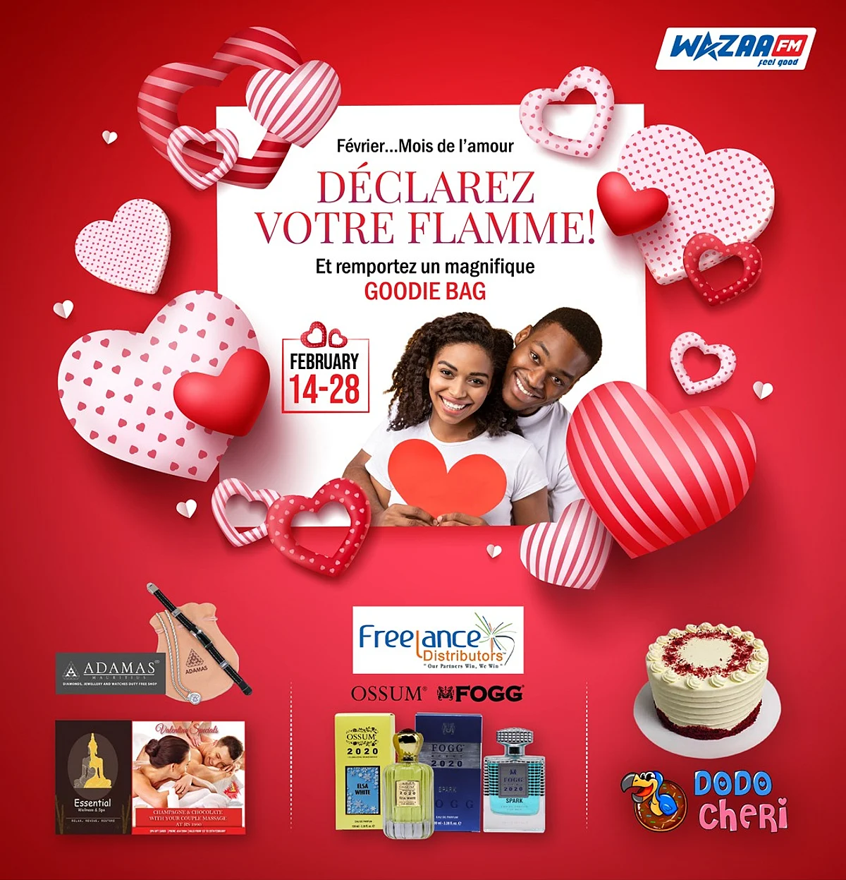 Mois de l’amour : Jouez avec nous pour repartir avec tout plein de cadeaux