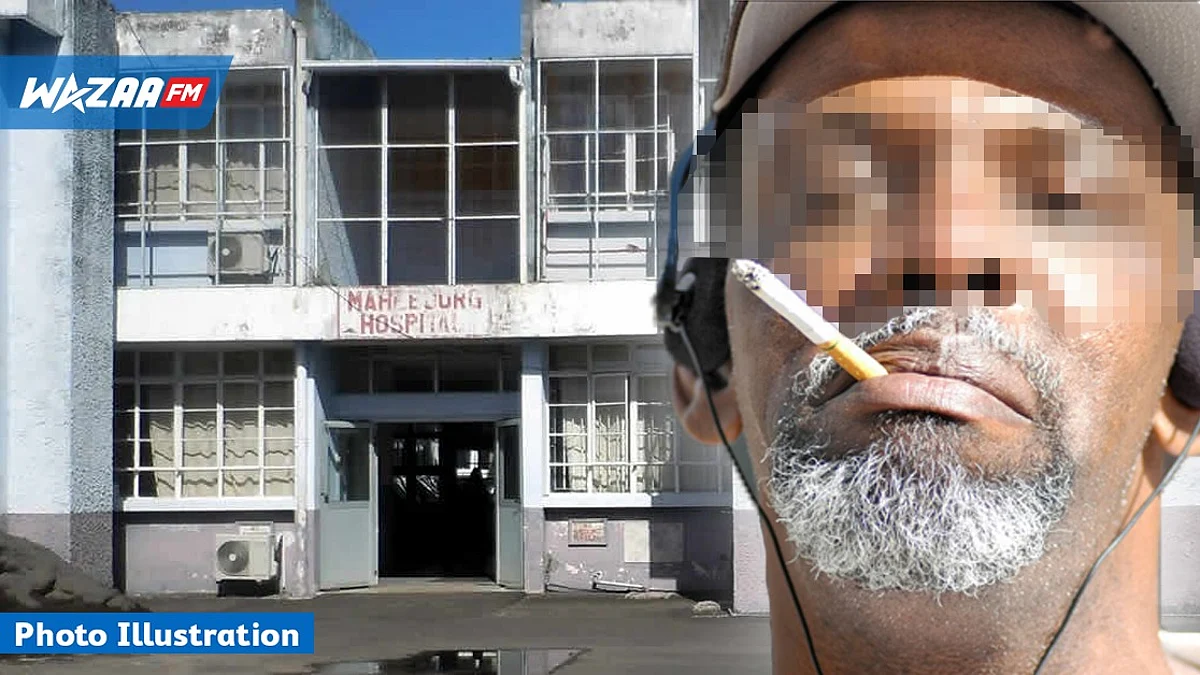 A l’hôpital de Mahebourg : cigarette à la bouche et musique à fond - un individu s’est donné en spectacle