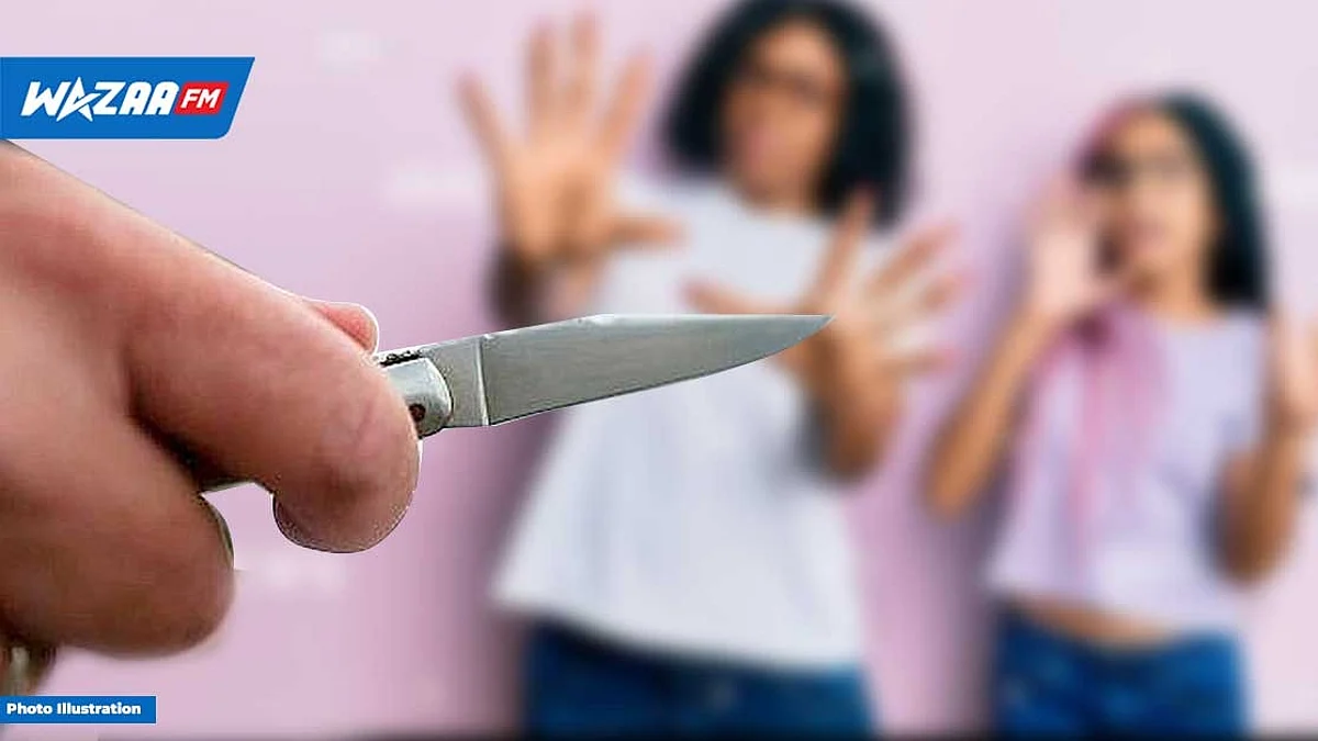 Un quinquagénaire menace de tuer sa femme et leur fille avec un couteau