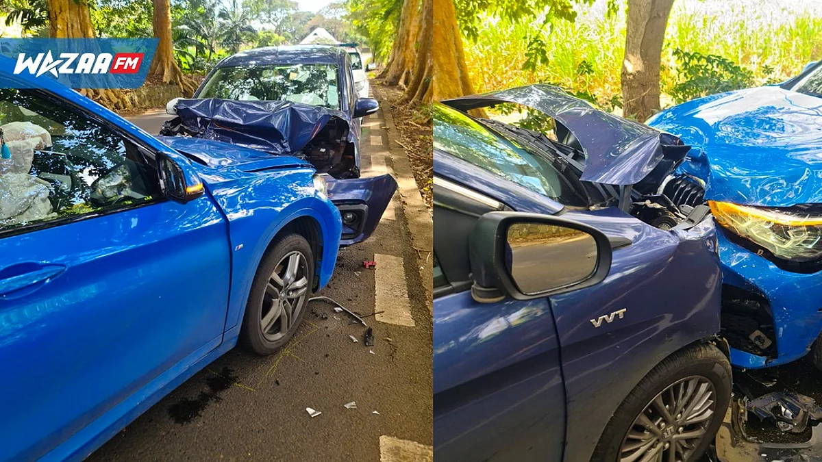 La voiture d’une doctoresse entre en collision avec un taxi