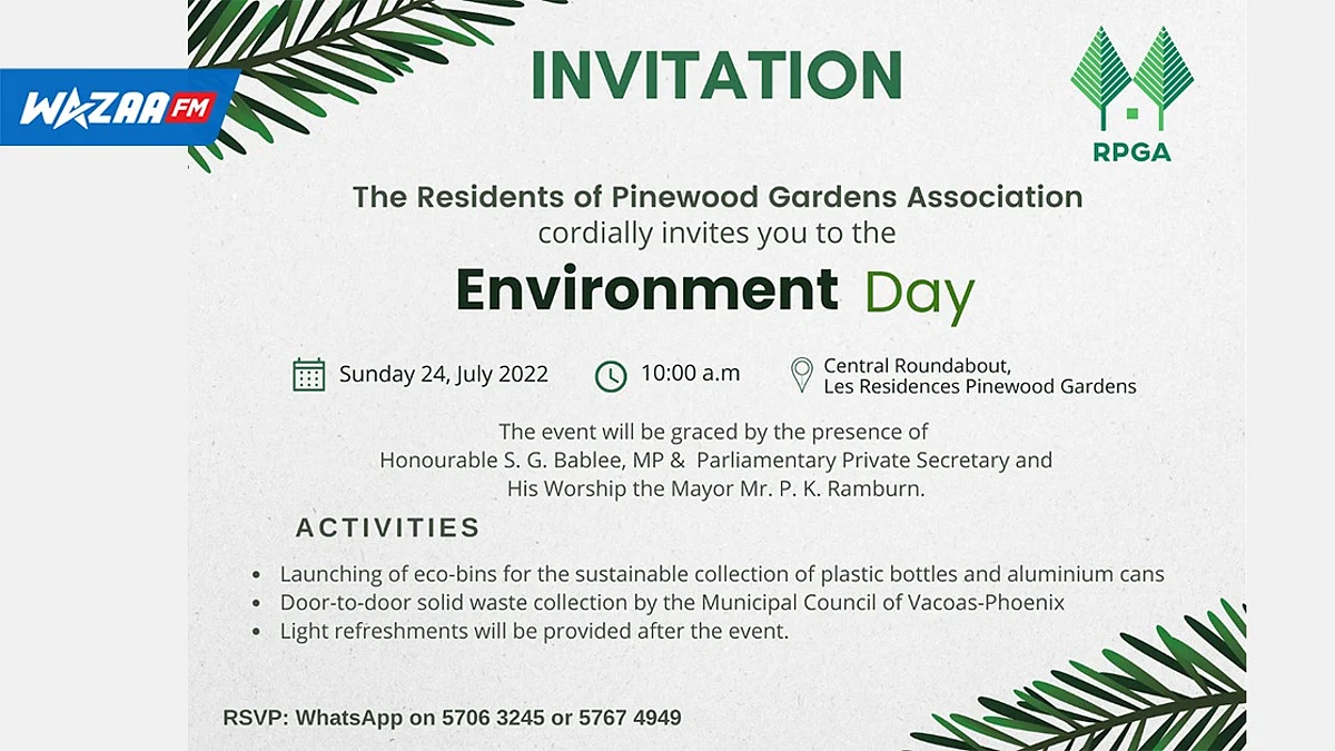 L'association des Résidents de Pinewood Gardens adhère au projet des poubelles de tri sélectif