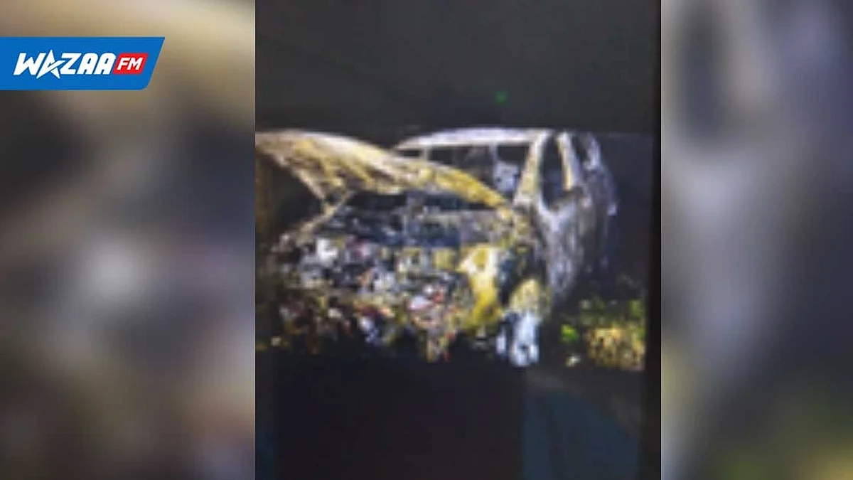 Une voiture prend subitement feu, le chauffeur s’en sort indemne