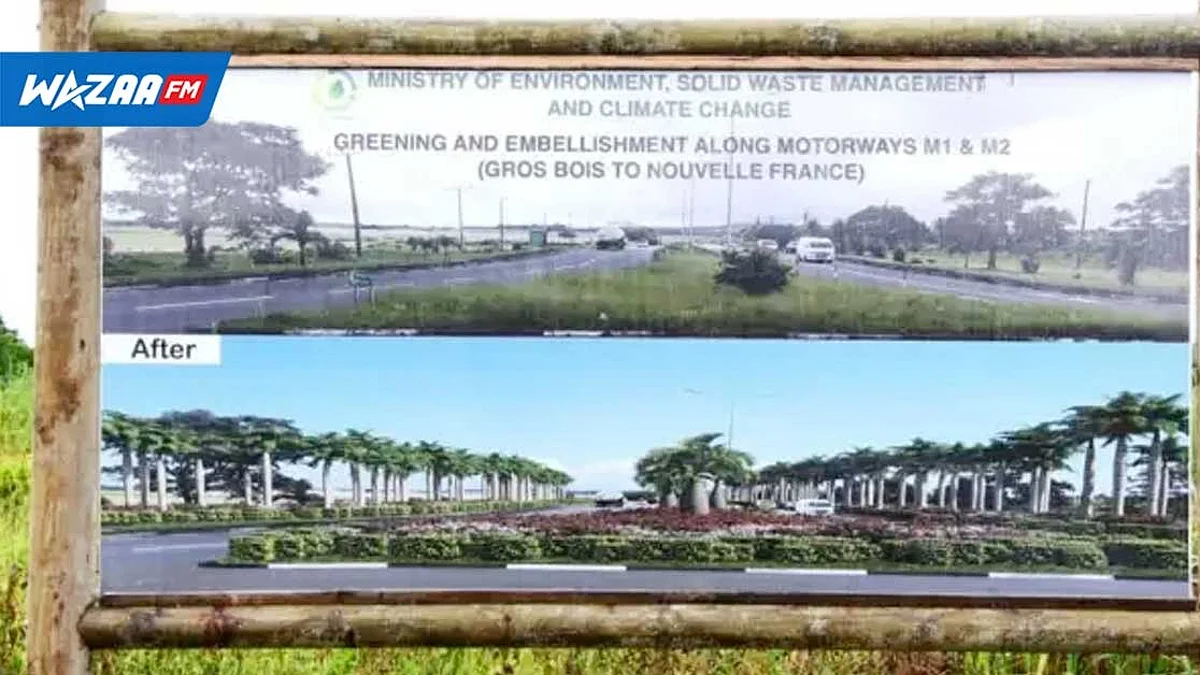Verdissement et l'embellissement des autoroutes M1 et M2 : mise à exécution du projet au coût de Rs 684 millions