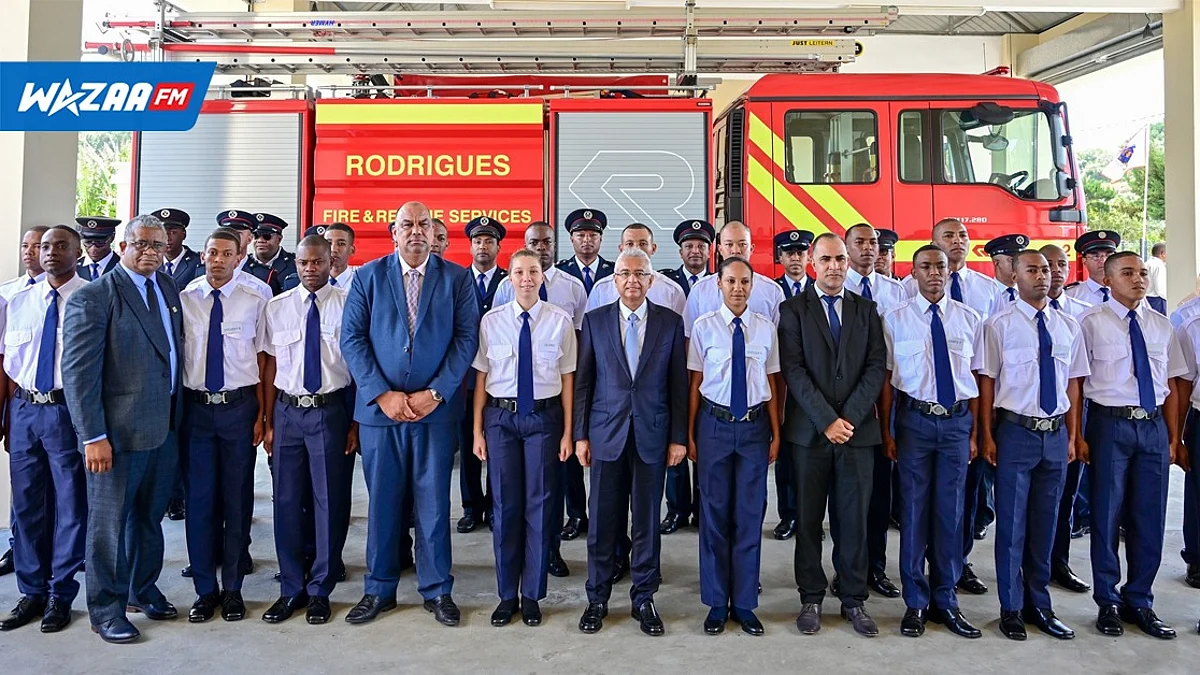 Rodrigues : Inauguration d’une nouvelle caserne de pompiers par le Premier ministre