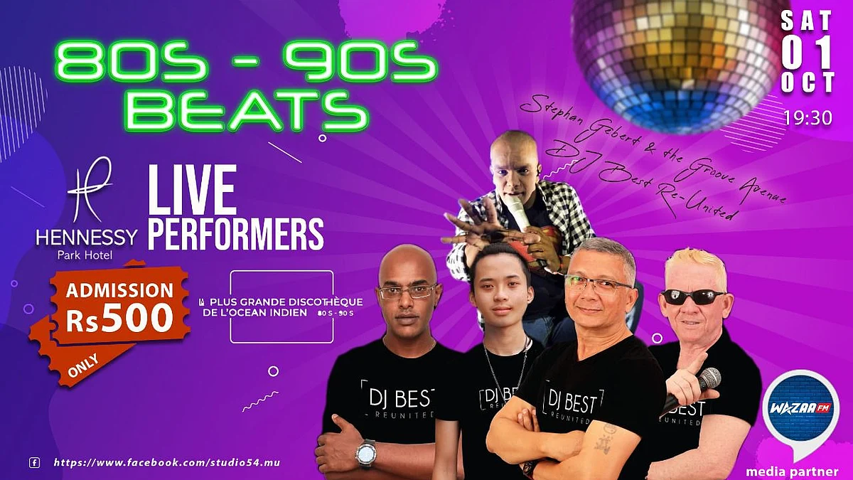 Évènement : La Plus Grande Discothèque de L'océan Indien – 80s 90s 00s (Édition 2) EST DE RETOUR !