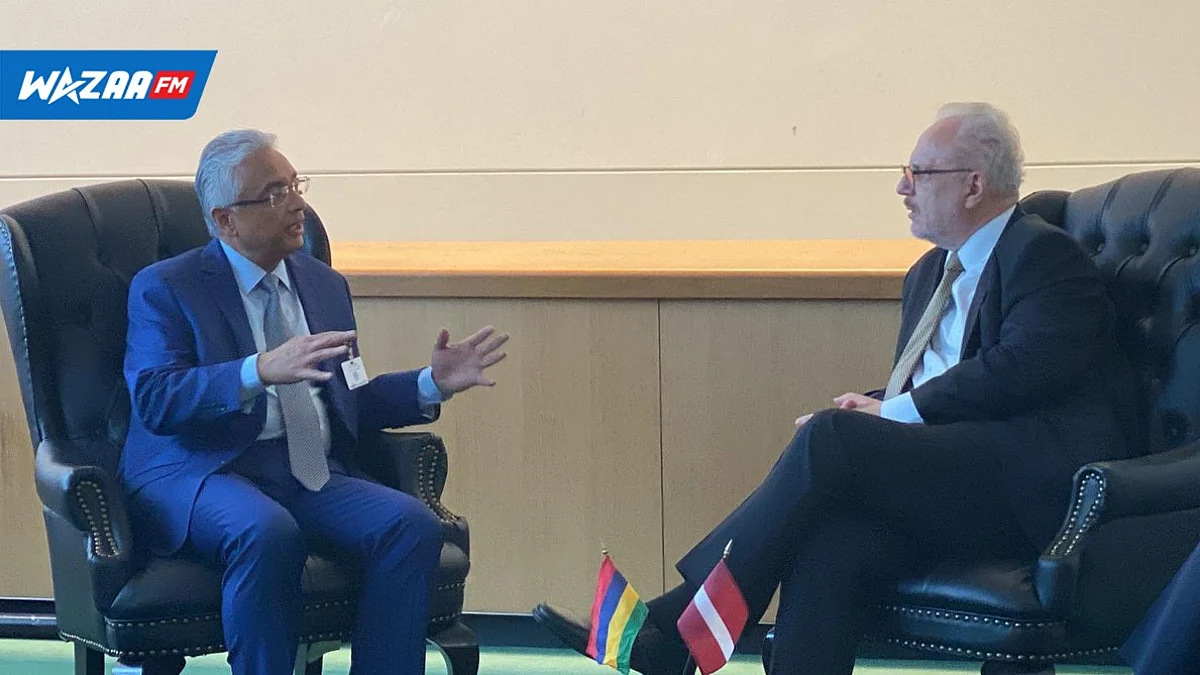 New York : Pravind Jugnauth a rencontré le Président de la Lettonie