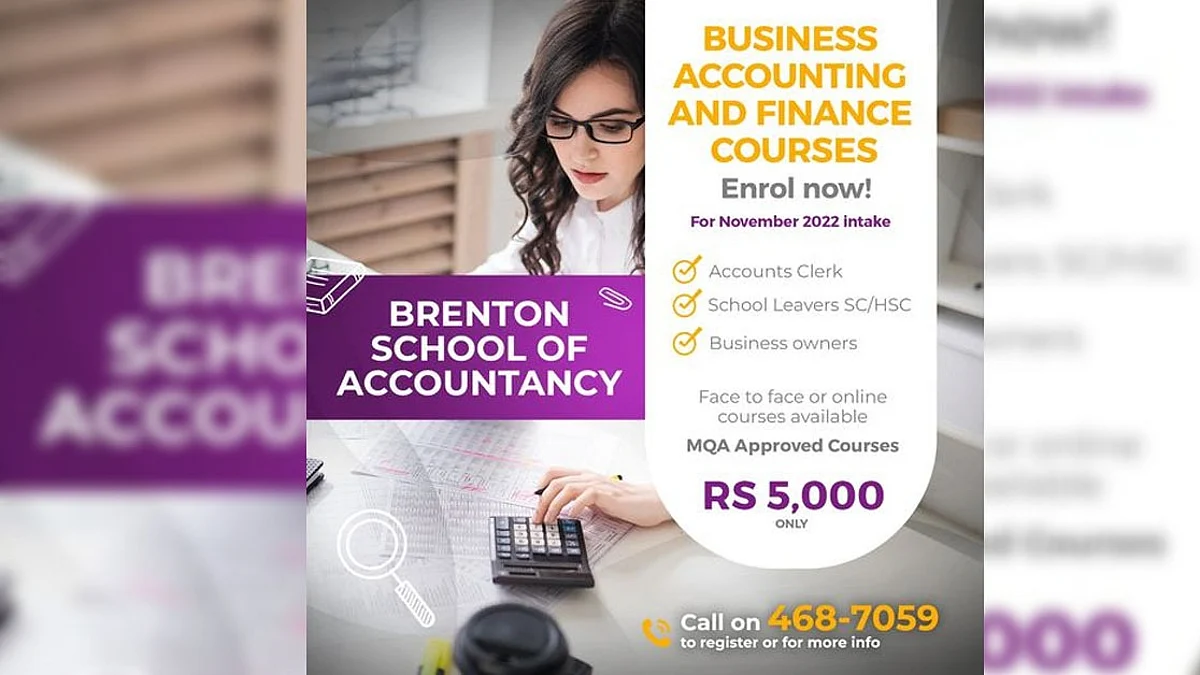 La Brenton School of Accountancy vous offre des cours en Business Accounting et Finance Training