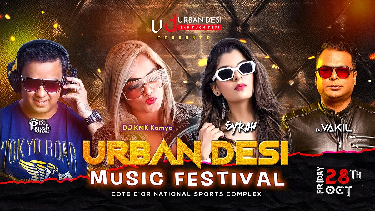 Urban Desi Music Festival : une grande soirée dansante à Côte-d'Or le 28 octobre