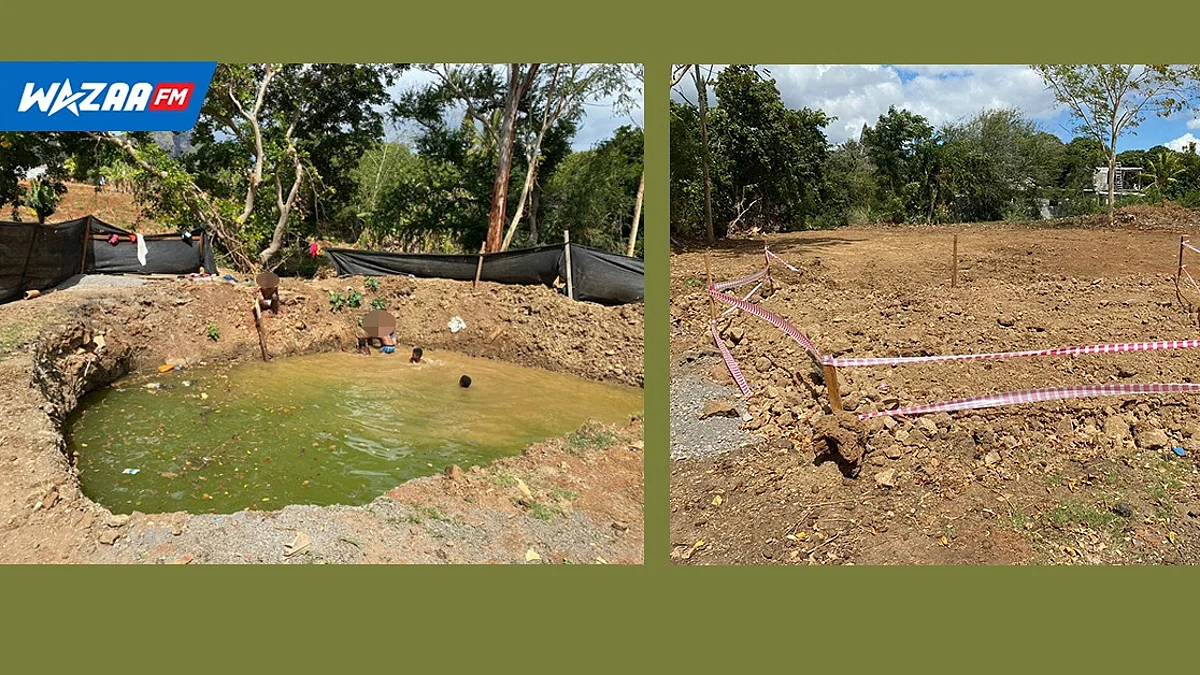Terre-Rouge : un trou de plus d’un mètre de profondeur a finalement été rebouché