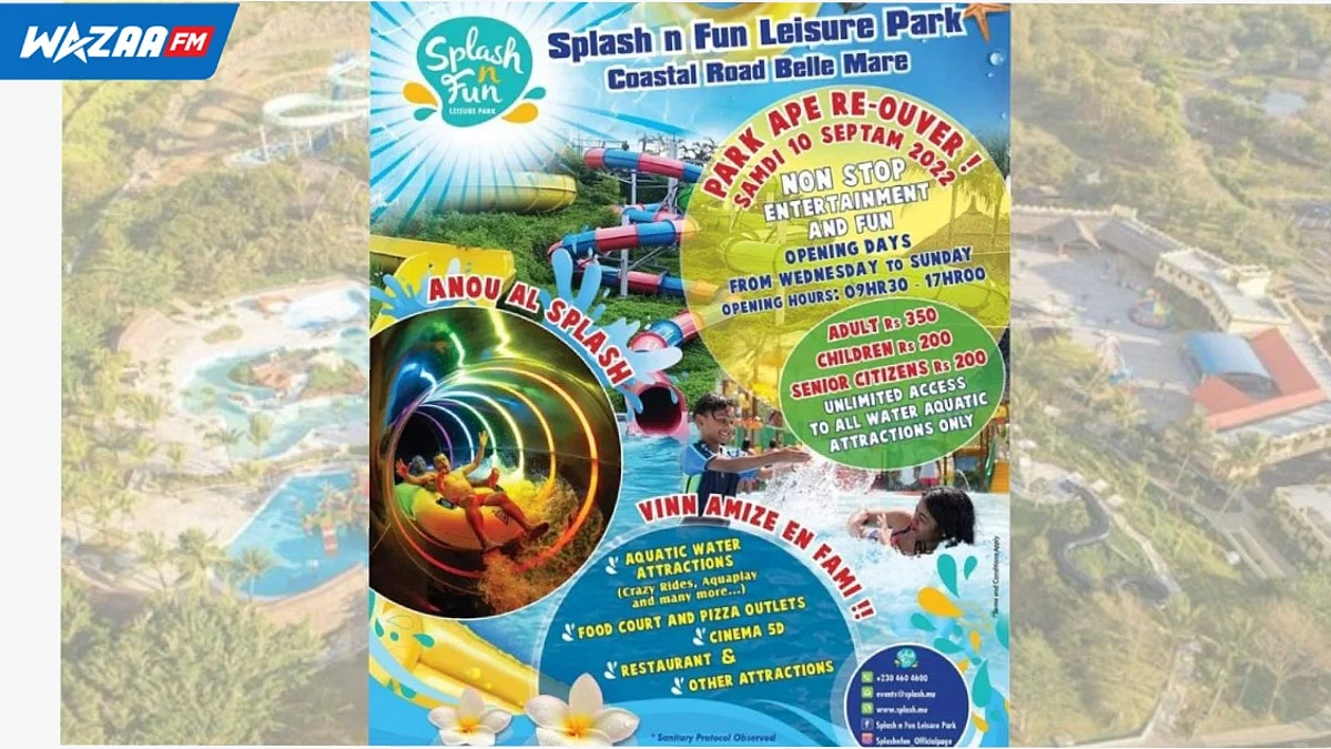 Loisirs : Splash n Fun Leisure Park rouvre ses portes ce samedi
