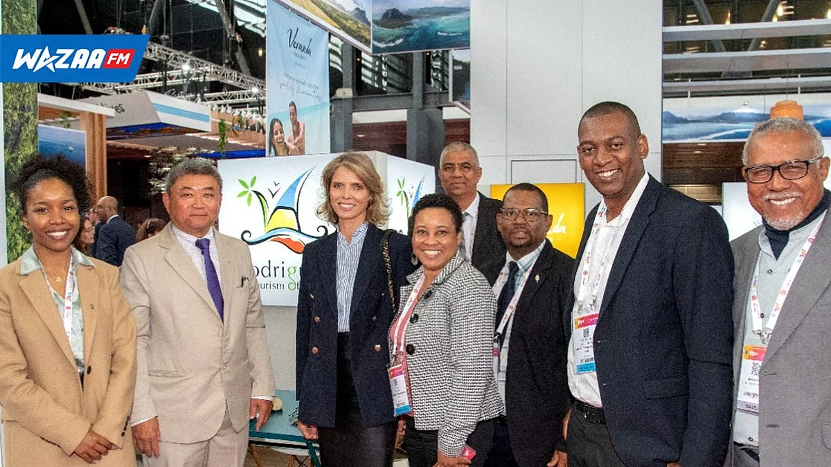 Sylvie Tellier en compagnie avec des principaux acteurs du Tourisme de Rodrigues.