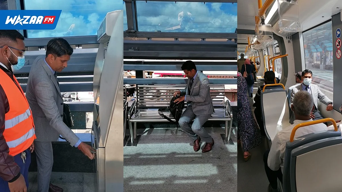 Metro Express : Kenny Dhunoo se rend au Parlement à bord du métro