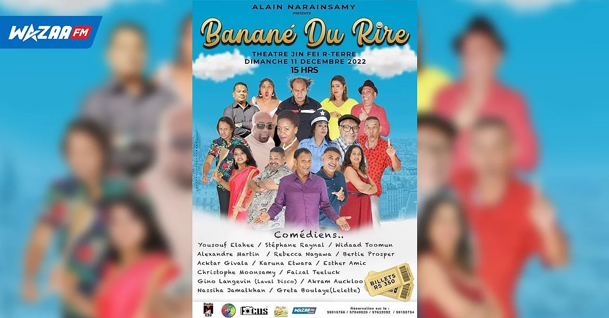 Banané du rire : le dimanche 11 décembre à Jin Fei