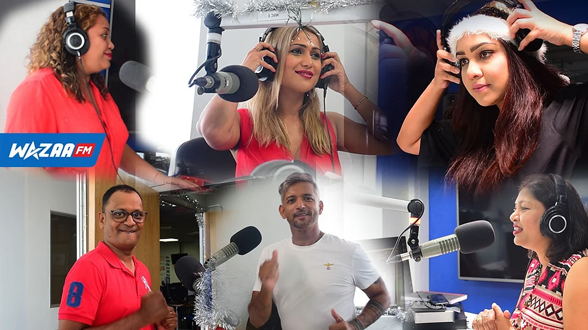 Noël dans les locaux de Wazaa FM
