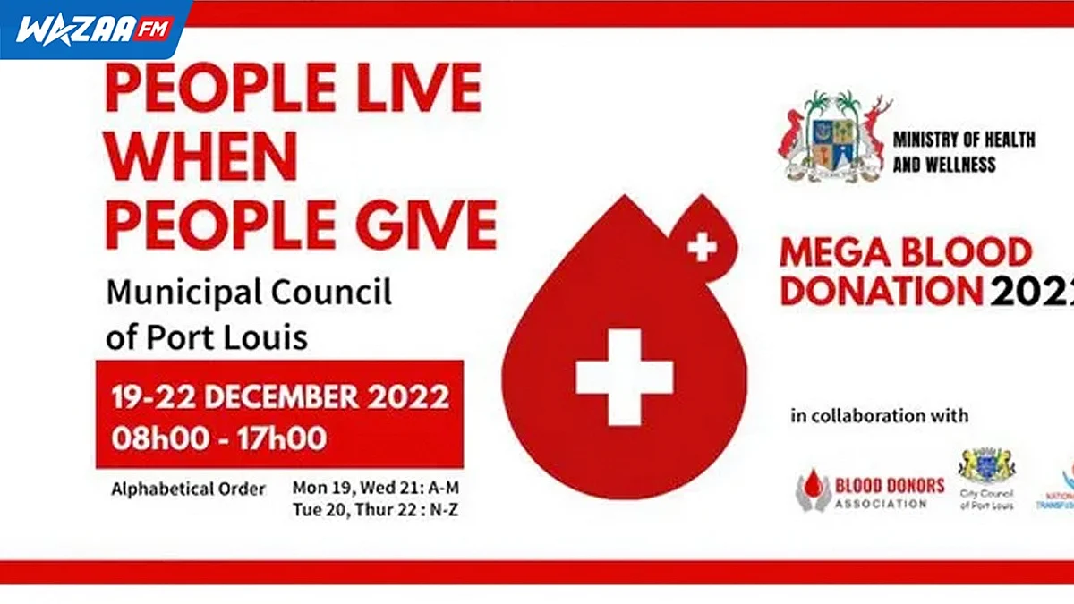 Mega Blood Donation : « Lavi nu fami pena pri »