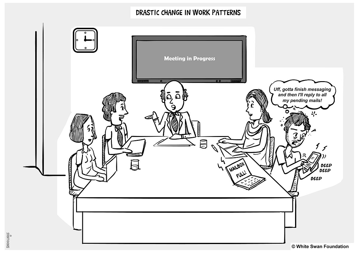 Comic Signs Of Emotional Distress At The Workplace