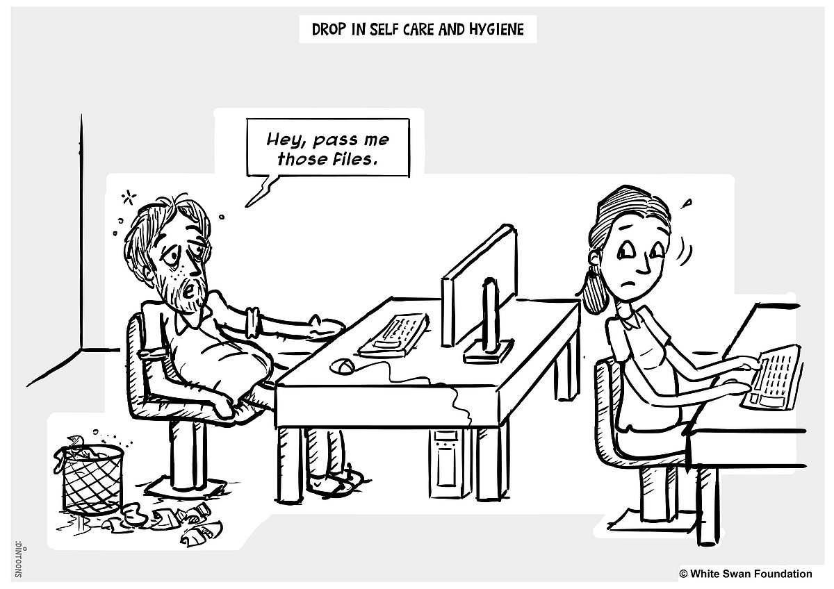 Comic Signs Of Emotional Distress At The Workplace