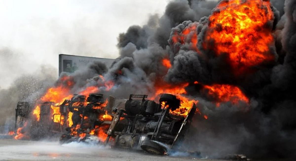 JUST IN: Four feared dead as tanker explodes in Abuja market