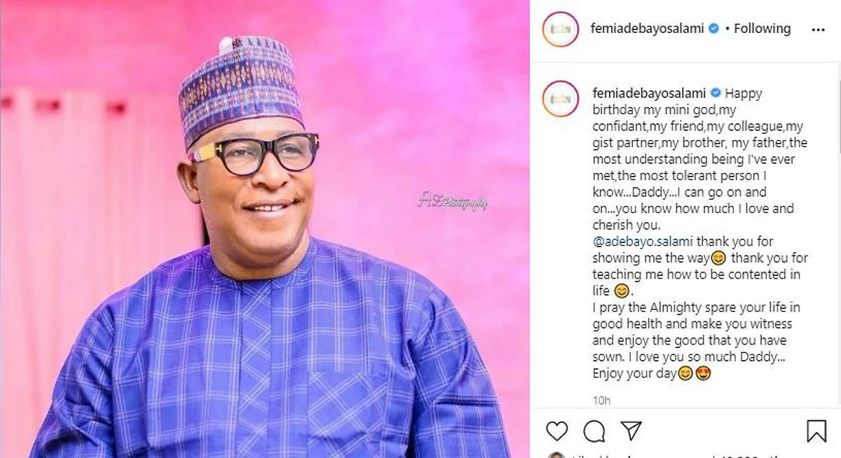 You are my mini-god, actor Femi Adebayo salutes father on birthday