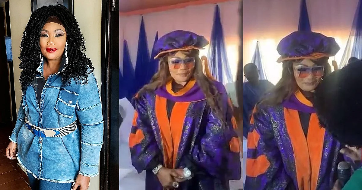 VIDEOS: Actress Eucharia Anunobi bags doctorate degree